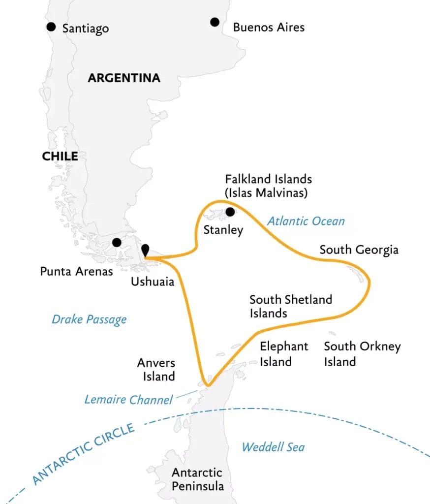 Falklands, South Georgia, and Antarctica