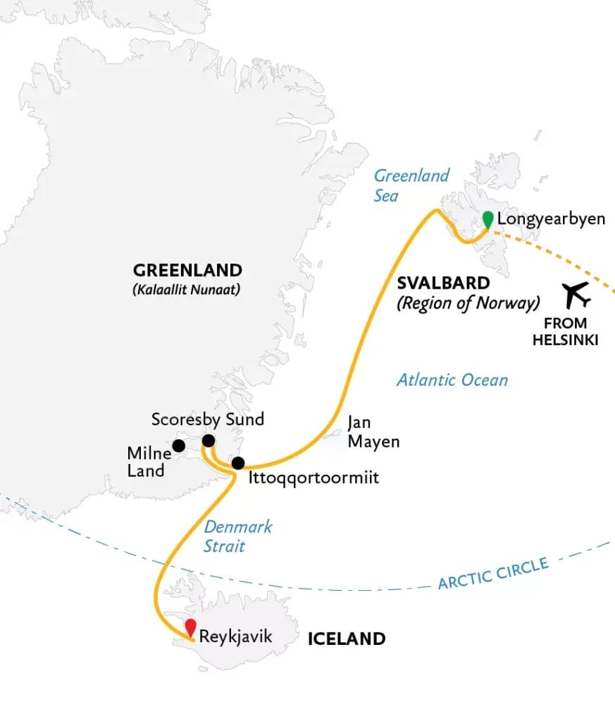 Four Arctic Islands Spitsbergen, Jan Mayen, Greenland and Iceland