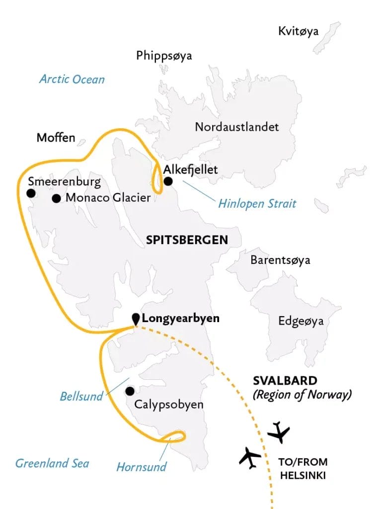 Intro to Spitsbergen Fjords, Glaciers and Wildlife of Svalbard