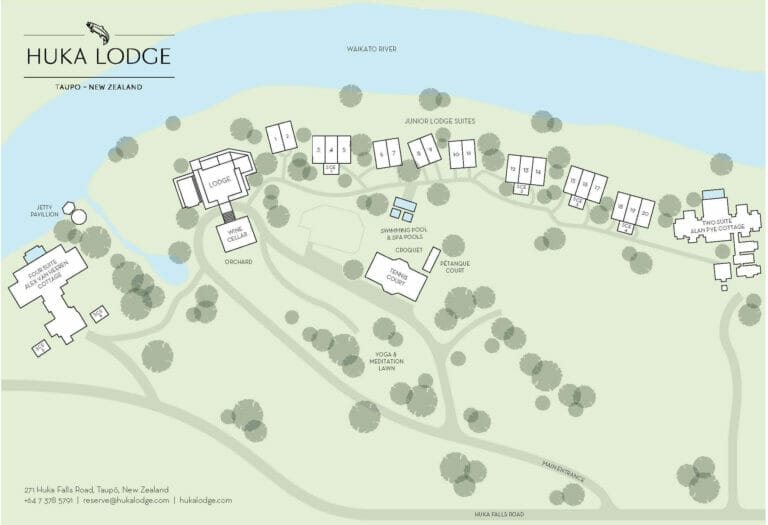 HUKA LODGE Site Map