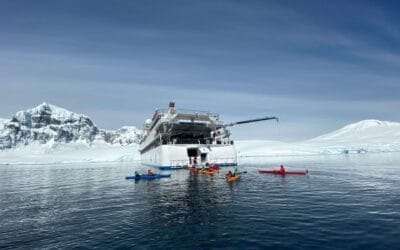 Kayaks and Activity Platform, Greg Mortimer, Antarctica; Scott Portelli